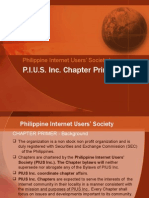 P.I.U.S. Inc. Chapter Primer: Philippine Internet Users' Society Inc