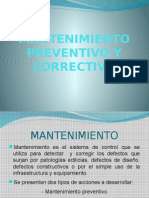 Mantenimiento Preventivo y Correctivo