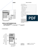 Prova 100 Manual