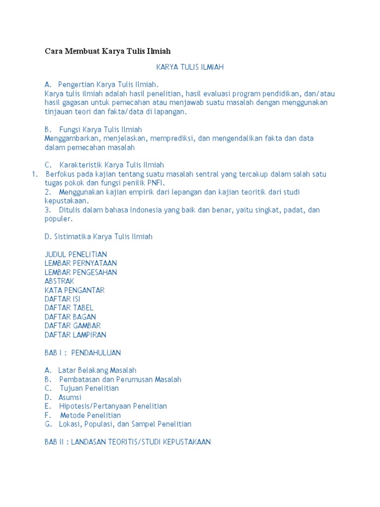 Cara membuat karya tulis ilmiah essay image