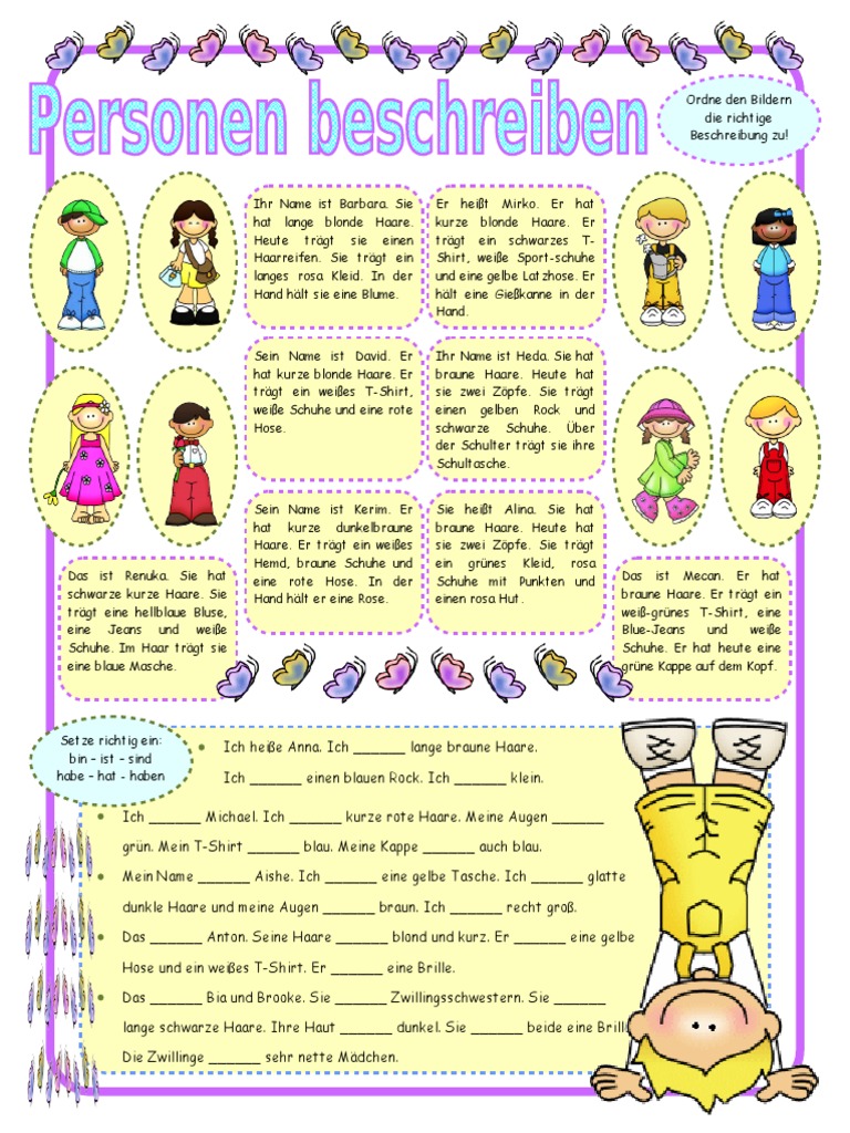 Personen beschreiben 2 A1 Personen beschreiben 2 A1
