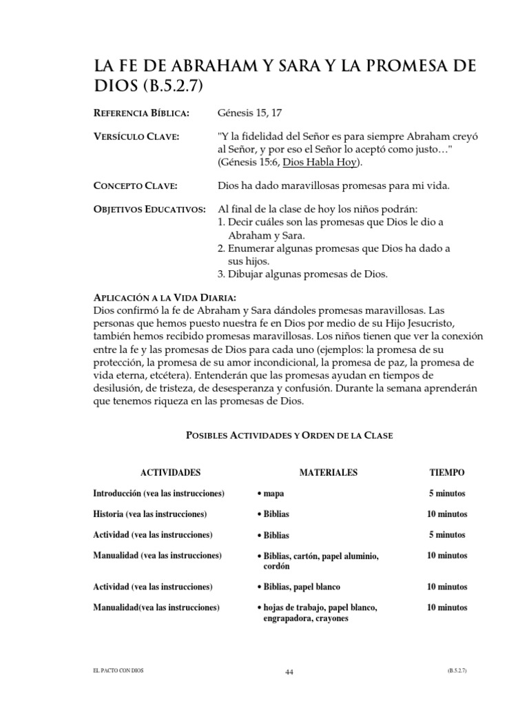 La Fe de Sara | PDF | Abrahán | Sarah
