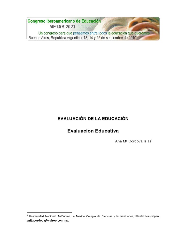 La Evaluación | PDF | Evaluación | Maestros