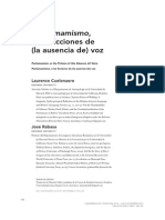 Cuelenaere, L. Rabasa, J. 2012. Pachamamismo, o Las Ficciones de (La Ausencia de) Voz