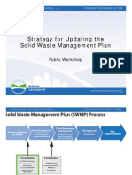 Strategy For Updating The Solid Waste Management Plan: Public Workshop