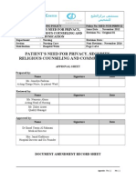 PPG-GDCH-NUR-55  PATIENT’S NEEDS FOR PRIVACY, SECURITY, RELIGIOUS COUNSELING AND COMMUNICATION