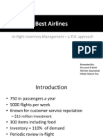 Best Airlines: In-Flight Inventory Management - A TOC Approach