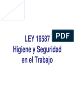 LEY 19587 HIGIENE Y SEGURIDAD