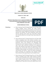 Peraturan - Kpu - No.50 - Tahun2009 (Pedoman Pelaporan Dana Kampanye Peserta Pemilu DLM Penyelenggaraan Pemilu Pres & Wapres 2009)