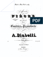 Diabelli, Anton - Différentes piéces très faciles pour guitare et pianoforte - Cahier II