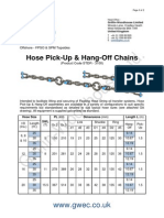 Pick-Up & Hang-Off Chains - Data Sheet