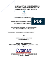 A Study On Marketing Mix Strategies and Impact of Consumer Behavior On Piaggio APE Autos and Trucks