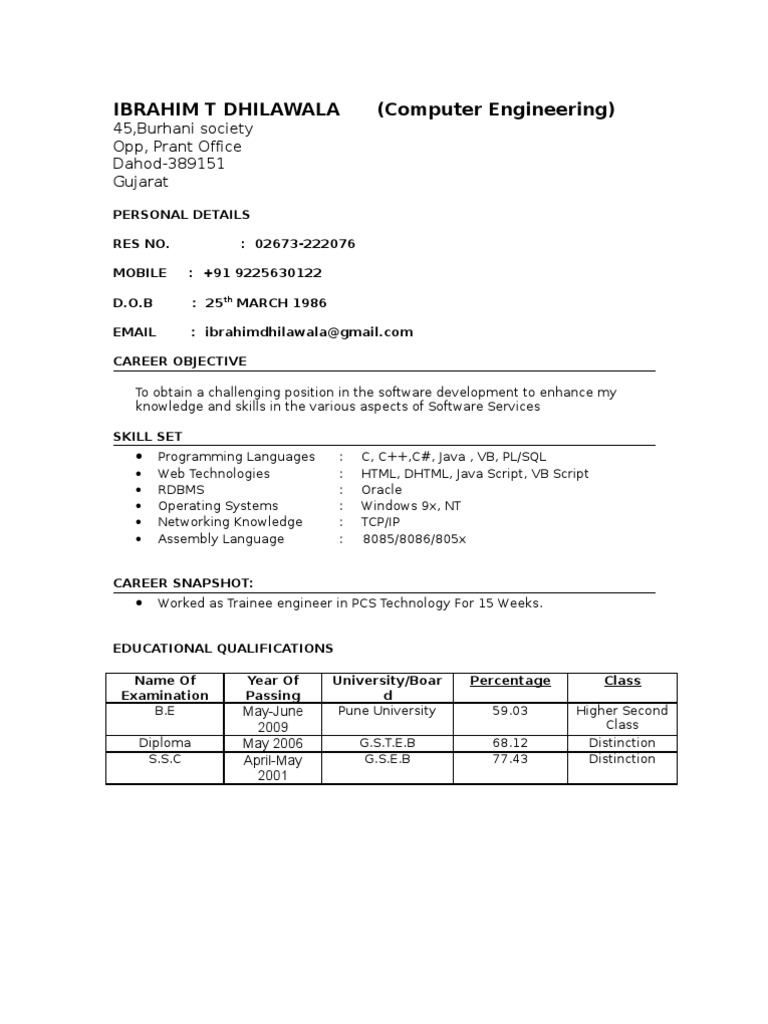 Software Developer Resume | PDF | Computer Science | Software
