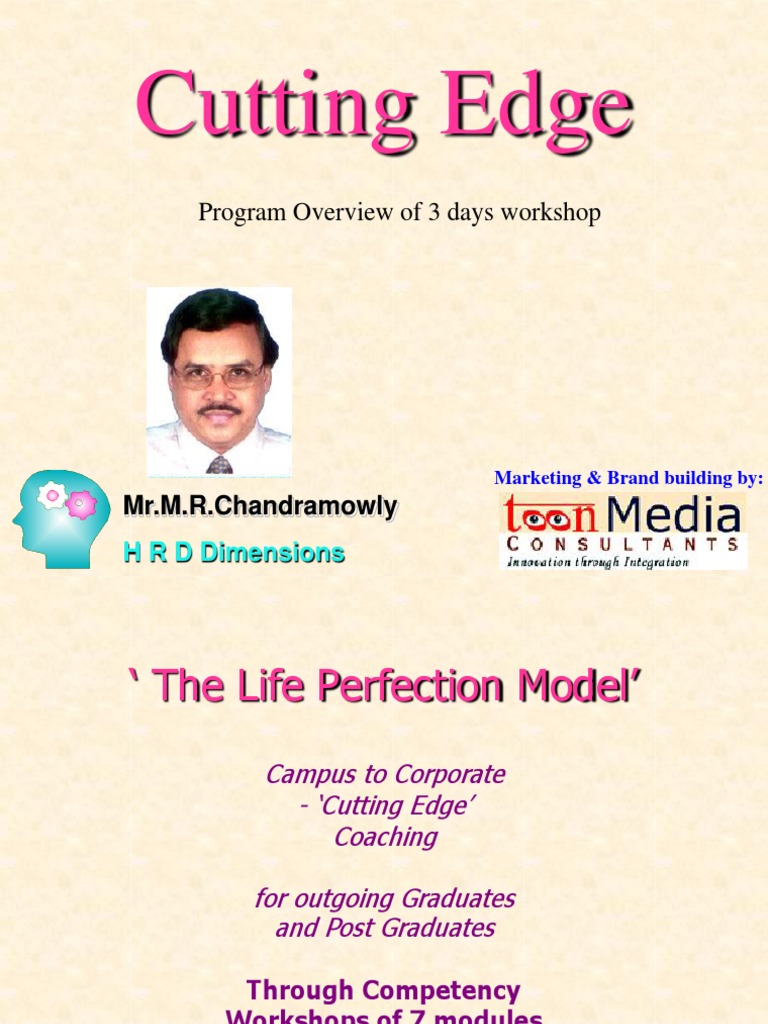 Cutting Edge Program Overview of 3 Days PDF Competence