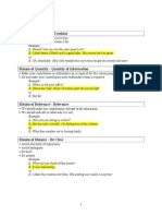 Pragmatics - Traductology - Gricean Maxims