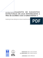 Dimensionamento de Elementos Estruturais de Aço Enformados A Frio de Acordo Com o Eurocódigo 3