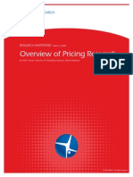Overview of Pricing Research