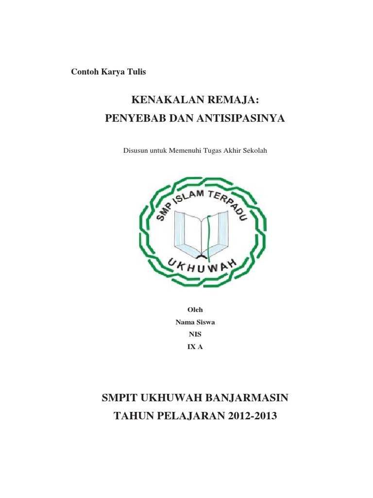 Contoh Karya Tulis