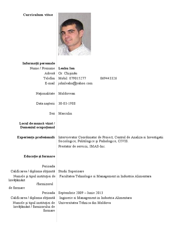 CV Completat | PDF