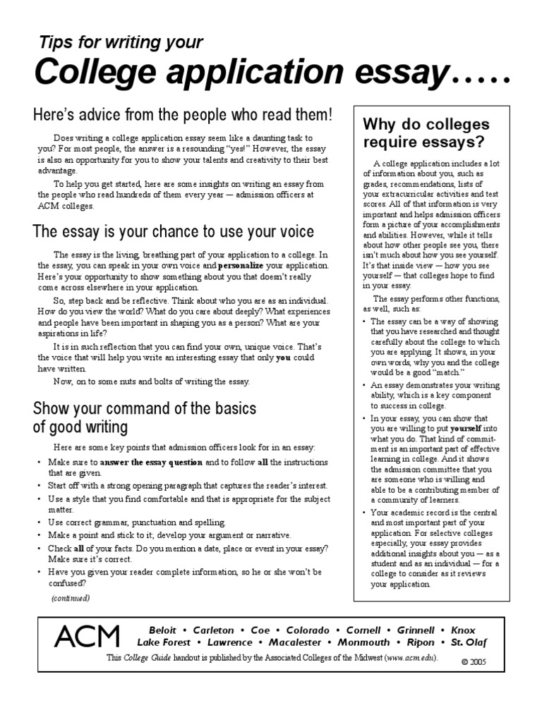 College application essay examples 500 words picture