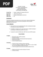 Course Outline Salahuddin