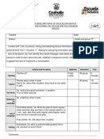 Activity and Procedure Materials Interaction Time