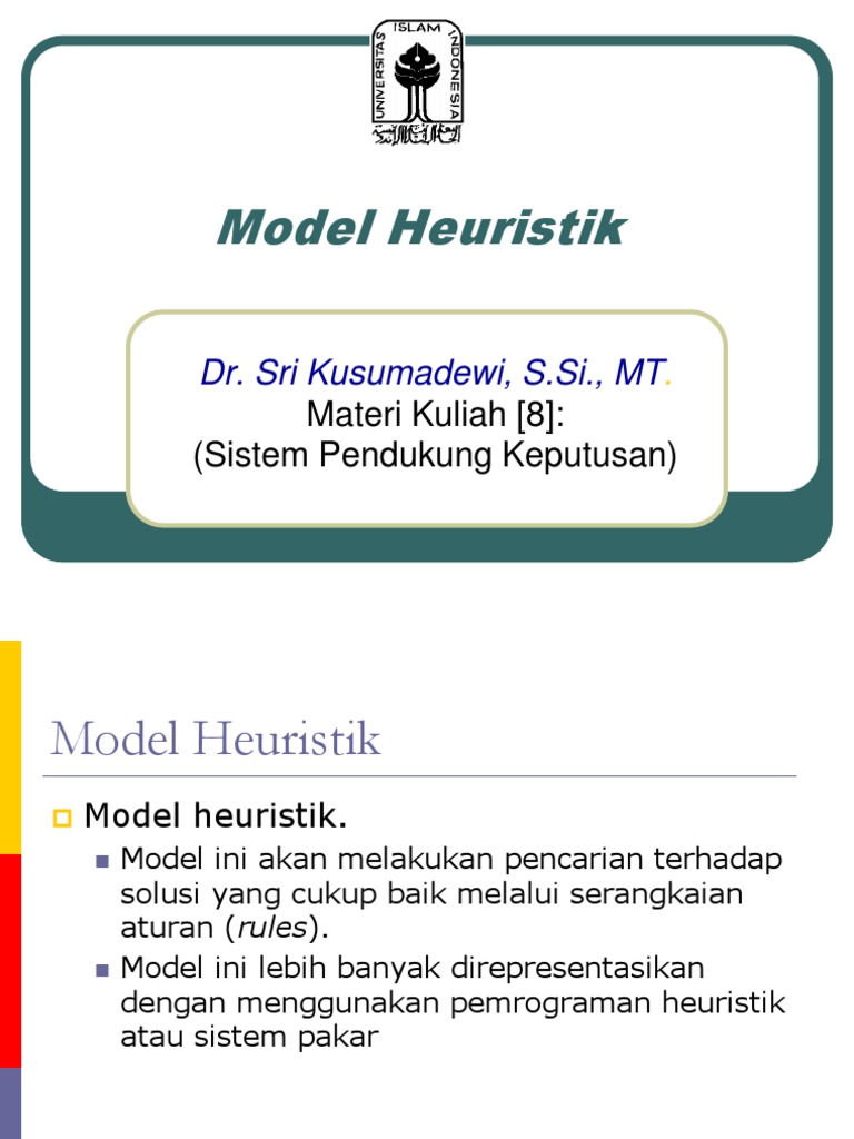 Pertemuan 7 Model Heuristik Pdf