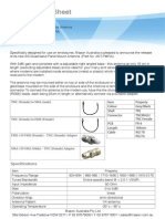 3G Quad Band Panel Mount Antenna - Maxon