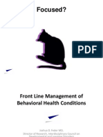 Front Line Management of Behavioral Health Conditions (1.3a