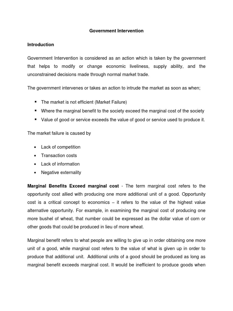 Advantages and disadvantages of government intervention in the economy picture