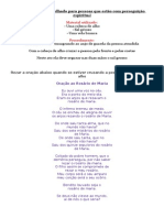 (2) Benzimento aconselhado para pessoas que estão com perseguição espiritual