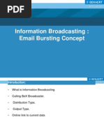 Information Broadcasting - Email Bursting