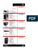 PRIMA ES-1 4GB/500GB Description SRP: 4GB 1333 ECC DDR3/4 DDR3 DIMM Sockets 500GB SATA2 Fixed/4 Fixed Bays Max