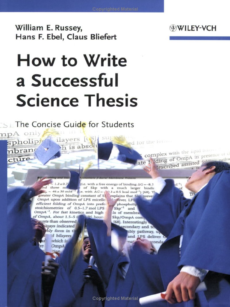 How To Write A Successful Science Thesis Pdf