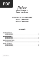 Física - eletricidade e física moderna - questões de vestibulares de 2013