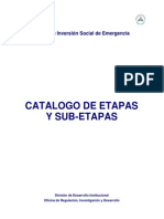 Catalogo de Etapas y Sub Etapas Al 08 Agosto 2007