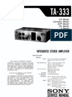 Manual Sony Ta-333 Sm