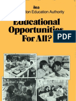 Educational Opportunities For All?