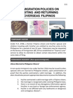 Immigration Policies on Visiting and Returning Overseas Filipinos-ChapterIV(1)