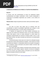 Co 89969o Design de Aparencia de Atores e o Teatro Pos-dramatico