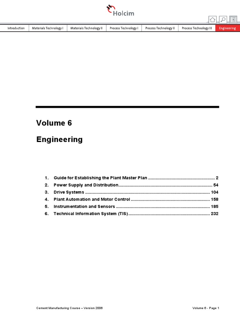 Cement Plant Master Plan Guide | PDF | Strategic Planning | Performance ...