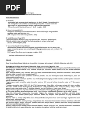 Peratus Kecemerlangan Sebelum Dan Selepas Pemansuhan Ppsmi