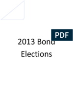 November 2013 Bond Elections