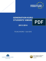 Generation Uro Students' Award 2013-2014 Teachers' Guide