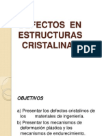 Defectos en Estructuras Cristalinas