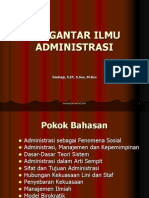 Pengantar Ilmu Administrasi