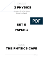 H2 Physics Exam Set E P2