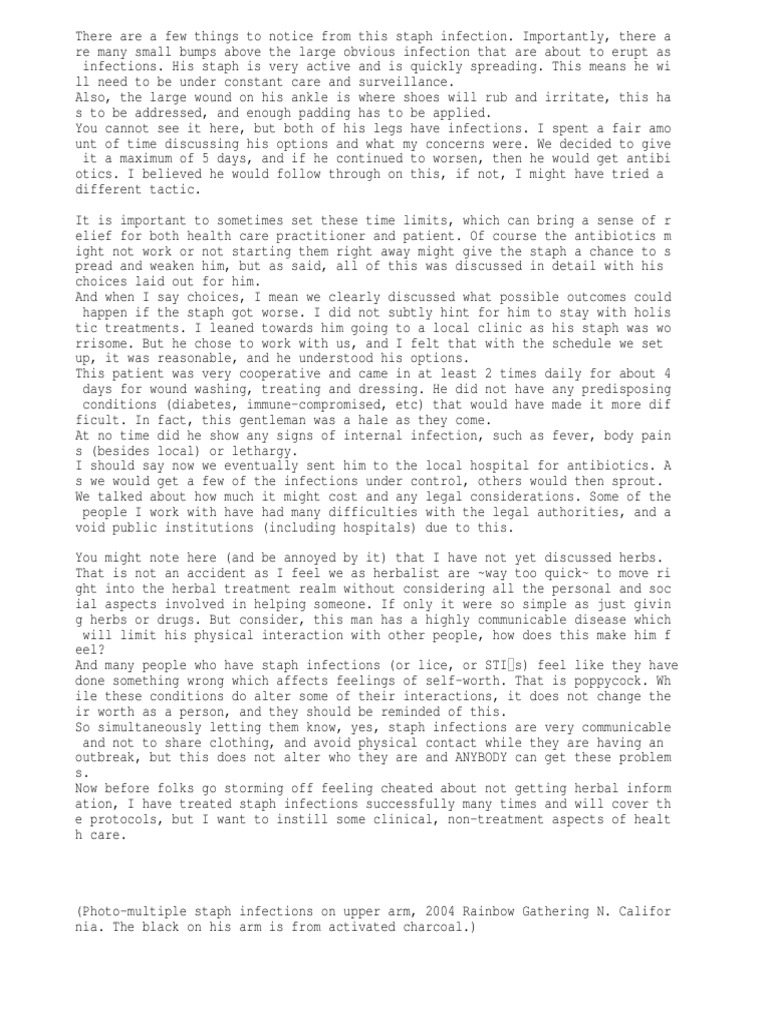 Staph Infection by Sevensong PDF Charcoal Infection