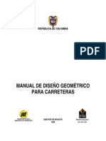 Manual de Diseno Geometrico Invias 98