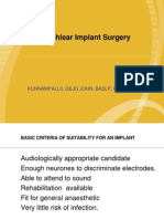 Cochlear Implantation Surgery